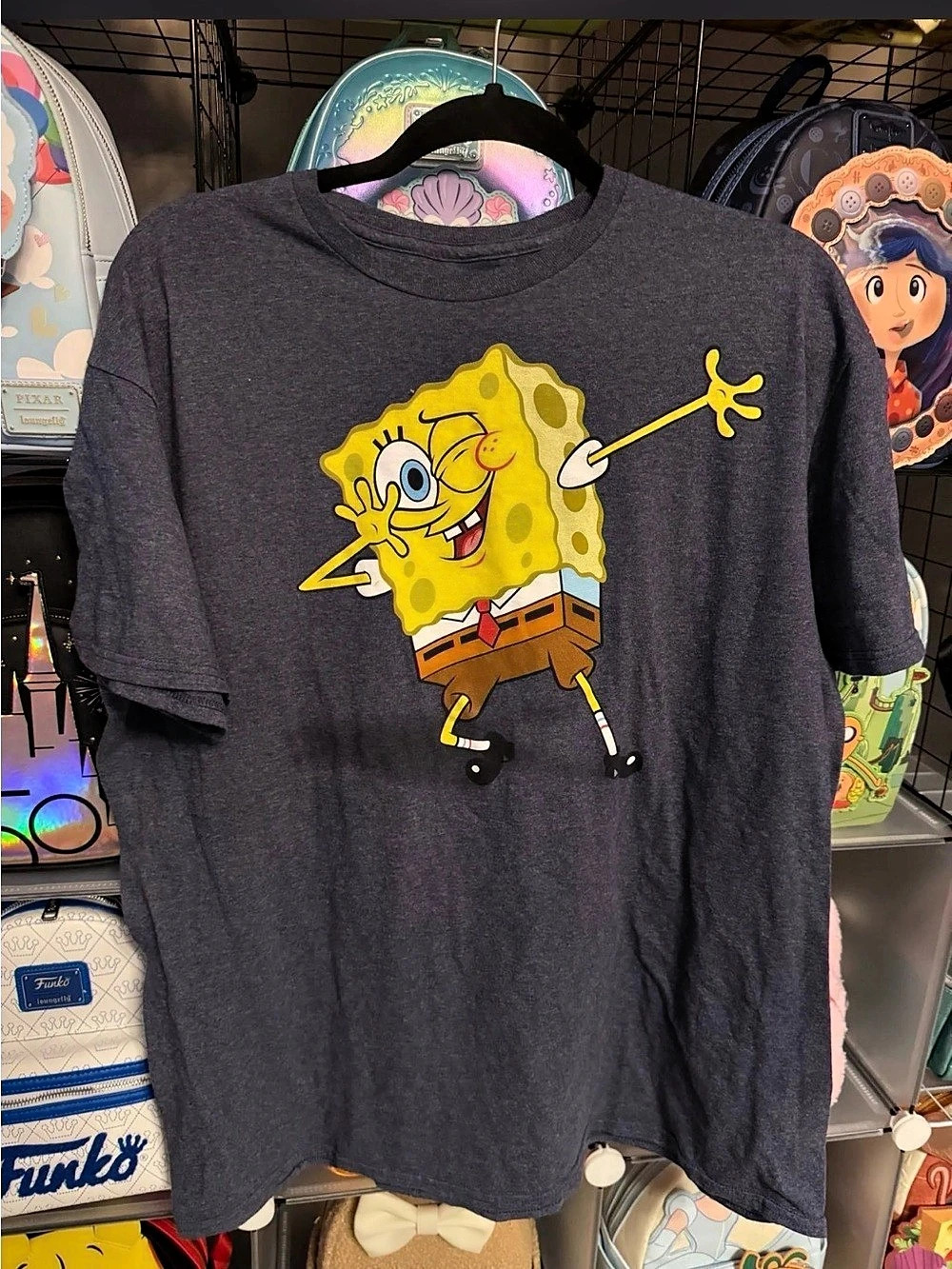 Nickelodeon SpongeBob SquarePants graphic tee Graphic Tee Gray XL